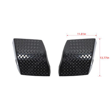 For 2007-2017 Jeep Wrangler JK Front Wheel Eyebrow Lamp Cover Trim Armor Black RT-TCZ