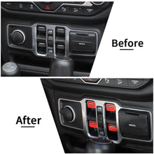 For 2018+ Jeep Wrangler JL JLU & Gladiator JT Aluminum Alloy Window Control Switch Cover Trim RT-TCZ