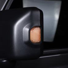 For 2018+ Jeep Wrangler JL Exterior Side Door Rearview Mirror Turn Signal Light Cover, Smoked Black RT-TCZ