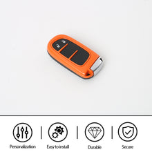 For 2014+ Jeep Cherokee Car Key Fob Case Protect Cover Trim Shell RT-TCZ