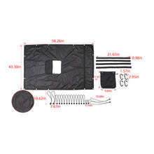 For 2018+ Jeep Wrangler JL JLU Sunshade Top Car Bed Rest Roof Hammock 2Door/4Door Black RT-TCZ