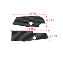 For 2007-2010 Jeep Wrangler JK Soft Carbon Fiber Gear Shift Side Panel Trim Stickers RT-TCZ