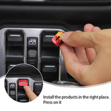 For 2018+ Jeep Wrangler JL JLU & Gladiator JT Aluminum Alloy Window Control Switch Cover Trim RT-TCZ