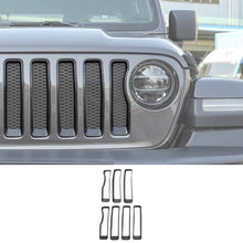 For 2018-2023 Jeep JL Front Grille Grill Insert Ring Trim Decor Ring Cover RT-TCZ