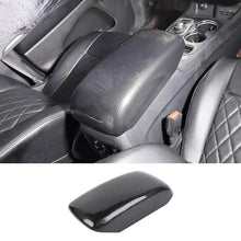 For 2011-2020 Jeep Grand Cherokee Black Carbon Fiber Central Armrest Box Panel Cover Trim RT-TCZ