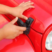 For 2007-2017 Jeep Wrangler JK Front Hood Locking Hood Latches Catch Buckle Black RT-TCZ