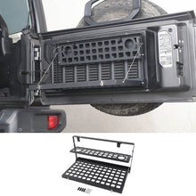 For 2018+ Jeep Wrangler JL JLU Metal Rear Door Tailgate Table Shelf Storage Rack RT-TCZ
