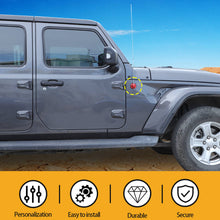 For 2007-2023 Jeep Wrangler JK JL & Gladiator JT Aluminium Alloy Antenna Base Cover Replacement Trim RT-TCZ