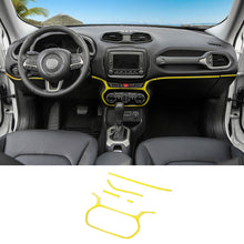 For 2015-2017 Jeep Renegade Dashboard Strip Trim Center Control Decor Cover RT-TCZ