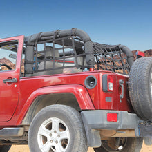 For 2007-2017 Jeep Wrangler JK Roof & Side Cargo Luggage Rack Net 2Door RT-TCZ