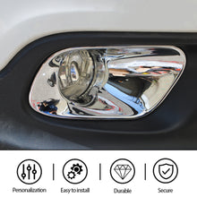 For 2014-2018 Jeep Cherokee  Front Fog Light Cover Trim Frame ABS Chrome RT-TCZ