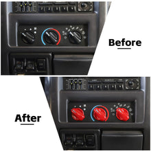 For 1997-2006 Jeep Wrangler TJ Air Condition Switch Button Knob Decor Trim Cover RT-TCZ