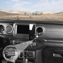 For 2018+ Jeep Wrangler JL/JT Aluminum Air Conditioning Tuyere Mobile Phone Holder Black RT-TCZ