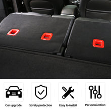 For 2014+ Jeep Cherokee Rear Seat Back backrest Cover Molding Trim 3PC RT-TCZ