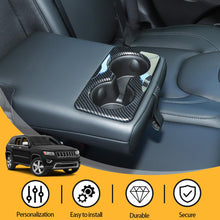 For 2014+ Jeep Cherokee Rear Armrest Cup Holder Panel Trim Cover RT-TCZ