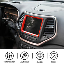 For 2014-2018 Jeep Cherokee Interior Navigation GPS Touch Screen Panel Frame Trim RT-TCZ