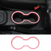 For 2010-2018 Jeep Wrangler JK JKU Front Water Cup Holder Trim Cover ABS Interior Decor RT-TCZ