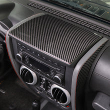 For 2007-2010 Jeep Wrangler JK JKU Real Carbon Fiber Dashboard Center Console Cover Trim RT-TCZ