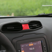 For 2016+ Jeep Renegade Central Air Outlet Vents Cover Trim Aluminum RT-TCZ