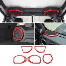 For 2018-2023 Jeep Wrangler JL Rubicon A-pillar &Roof &Trunk Speaker Cover Trim RT-TCZ