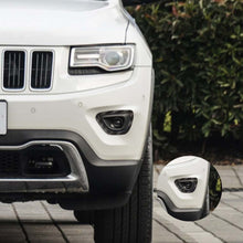 For 2014-2016 Jeep Grand Cherokee Front Fog Light Lamp Trim Cover Decor Bezels RT-TCZ