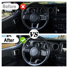 For 2018-2023 Jeep Wrangler JL JLU & Gladiator JT Car Steering Wheel Moulding Cover Trim Decor Frame RT-TCZ