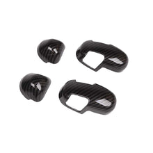 For 2018+ Jeep Wrangler JL JLU 4Pcs Carbon Fiber Seat Belt Buckle Decoration Trim Cover Kit RT-TCZ