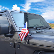 For Jeep Wrangler JK JL & Gladiator JT Engine Hood Corner Side Flag Mount, Flagpole Holder Bracket RT-TCZ