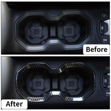 For 2016+ Jeep Renegade Interior Front Water Cup Holder Trim Cover Decor Ring RT-TCZ