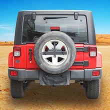 For Jeep Wrangler JK JKU Multi-function Spare Tire Flagpole License Plate holder