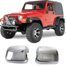 For 2004-2006 Jeep Wrangler TJ Exterior Rearview Mirror Housing Cover Trim Chrome RT-TCZ