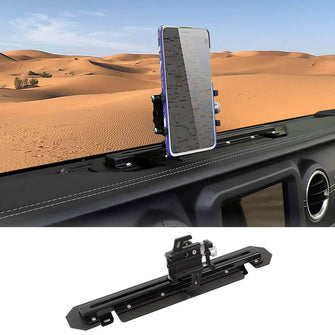 For 2018+ Jeep Wrangler JL JLU & Gladiator JT Metal Dash Phone Holder, Dashboard Phone Mount