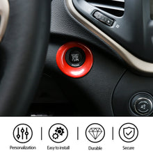 For 2014+ Jeep Cherokee Ignition Engine Start Key Cover Ring Trim RT-TCZ