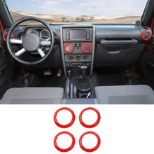 For 2007-2010 Jeep Wrangler JK JKU 4pcs AC Air Conditioning Vent Cover Trim Decoration Ring RT-TCZ