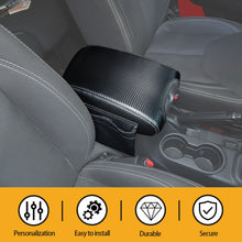 For 2011-2017 Jeep Wrangler JK Center Armrest Box Cover Leather Pad with Storage Bag RT-TCZ