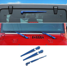 For 2007-2017 Jeep Wrangler JK Front & Rear Window Windshield Wiper Decor Cover Trim RT-TCZ