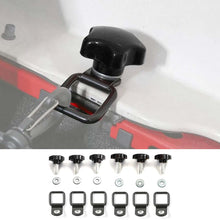 For 2007+ Jeep Wrangler JK JL TJ 4 door Hardtop Thumb Screws Quick Removal Hardtop Bolts with 6 Tie Down Anchors RT-TCZ