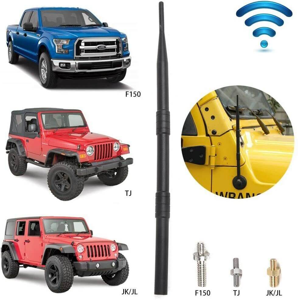 RTTCZ Antenna for 19972023 Jeep Wrangler TJ JK JL JT 13'' Flexible