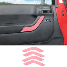 For 2011-2017 Jeep Wrangler JKU 4Doors Interior Door Handle Cover Trim RT-TCZ