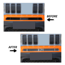 For 2019+ Jeep Renegade Front Face Grille Insect Mesh Net Decor Cover Chrome RT-TCZ