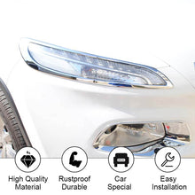 For 2014-2017 Jeep Cherokee Daytime Running Light Decor Cover Trim 2Pcs Chrome RT-TCZ