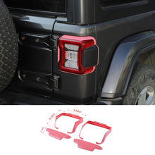 For 2018+ Jeep Wrangler JL JLU Car Rear Tail Light Lamp Decor Cover Trim RT-TCZ