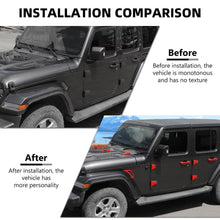 For 2018+ Jeep Wrangler JLU 4Doors 22PCS Exterior Trim Kit Cover Decoration Trim RT-TCZ