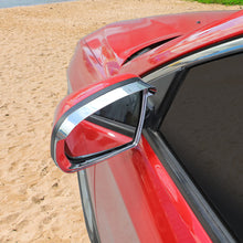 For 2014+ Jeep Cherokee Rear View Mirror Rain Eyebrow Trim Chrome ABS RT-TCZ