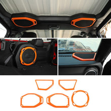 For 2018-2023 Jeep Wrangler JL Rubicon A-pillar &Roof &Trunk Speaker Cover Trim RT-TCZ