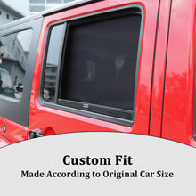 For 2007-2017 Jeep Wrangler JK Car Front & Rear Window SunShade Bug Insect Screen Mesh 4pcs RT-TCZ