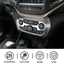 For 2014-2018 Jeep Cherokee Central Air Conditioner Switch Panel Trim Cover Silver RT-TCZ