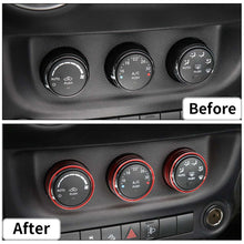 For Jeep Wrangler JK 11-17/Compass 10-16 Patriot Air Conditioner Switch Knob Trim Ring RT-TCZ