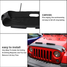 For 2007-2017 Jeep Wrangler JK JKU Front Hood Cover Engine End Bra Protector RT-TCZ