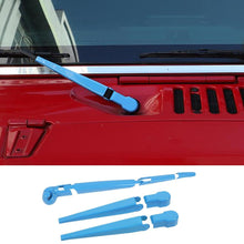 For 2007-2017 Jeep Wrangler JK Front & Rear Window Windshield Wiper Decor Cover Trim RT-TCZ